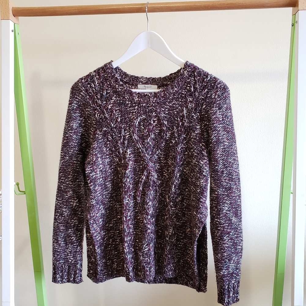 Madewell  firelight marled pullover sweater